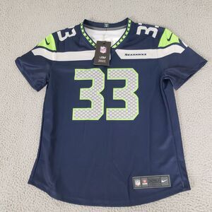 Seattle Seahawks Jersey Womens Medium Blue Nike On Field 33 Jamal Adams New Tags